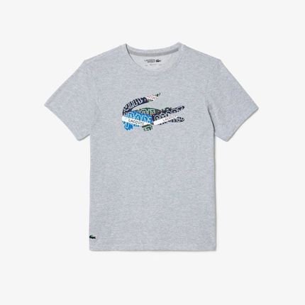 Camiseta Lacoste esportiva em jérsei de algodão Cinza - Marca Lacoste
