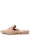 Mule Thelure Bico Fino Croco Nude - Marca Thelure