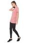 Camiseta Colcci Fitness Neon Listras Pink - Marca Colcci Fitness