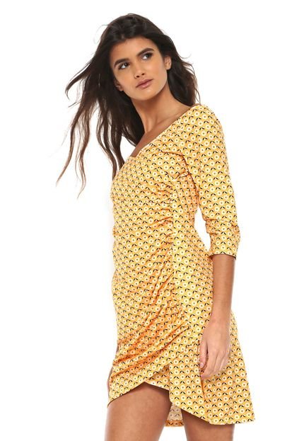 Vestido My Favorite Thing(s) Curto Flores Amarelo - Marca My Favorite Things