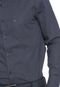 Camisa Aramis Reta Estampada Azul-marinho - Marca Aramis