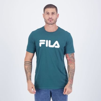 Camiseta Fila Letter Premium III Verde e Branca - Marca Fila