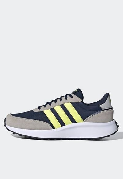 Tenis adidas azul con verde top