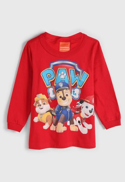 Camiseta Malwee Kids Infantil Patrulha Canina Vermelha - Marca Malwee Kids