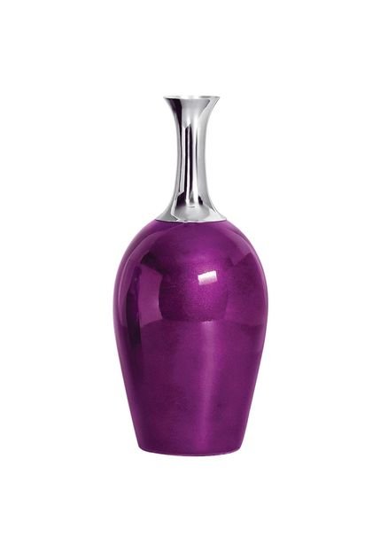 Vaso Pegorin Mônaco Purpura com Alumínio Roxo - Marca Pegorin