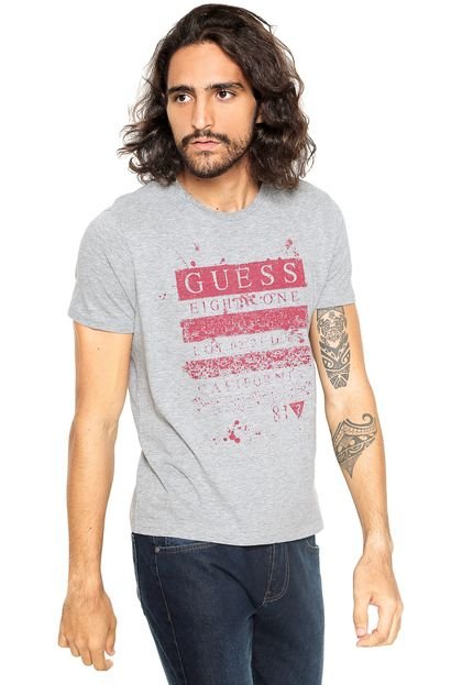 Camiseta Guess Eigtht One Cinza - Marca Guess