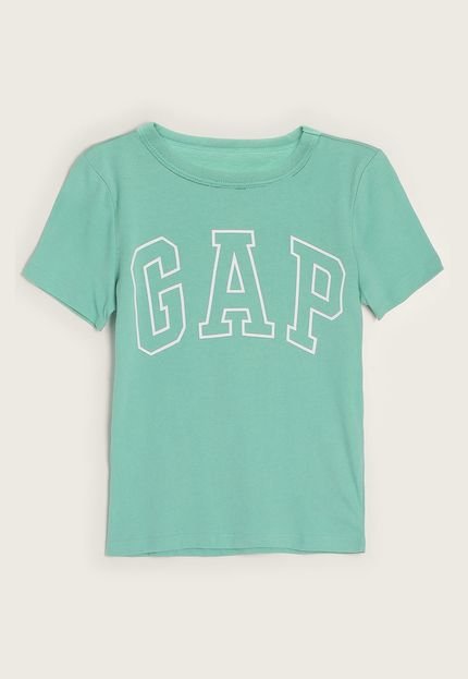 Camiseta Infantil GAP Logo Verde - Marca GAP