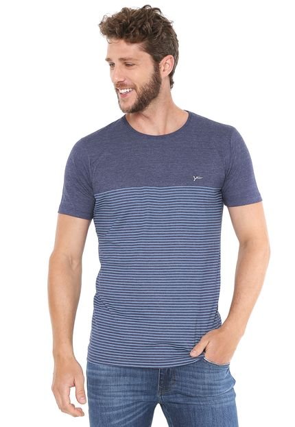 Camiseta Yachtsman Listrada Azul - Marca Yachtsman