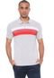 Camisa Polo Calvin Klein Slim Padronagem Listrada Cinza - Marca Calvin Klein