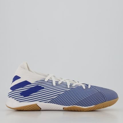 Chuteira Adidas Nemeziz 19.3 IN Futsal Branca e Azul - Marca adidas