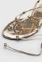 Rasteira Dafiti Shoes Metalizado Dourada - Marca DAFITI SHOES