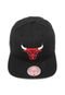 Boné Mitchell & Ness Snapback Chicago Bulls Preto - Marca Mitchell & Ness