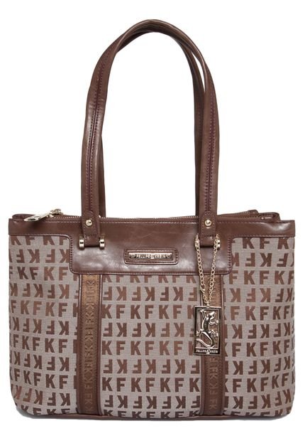 Bolsa Fellipe Krein Jacquard Marrom - Marca Fellipe Krein