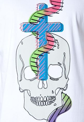 Camiseta Herchcovitch;Alexandre Snake Cross Branca
