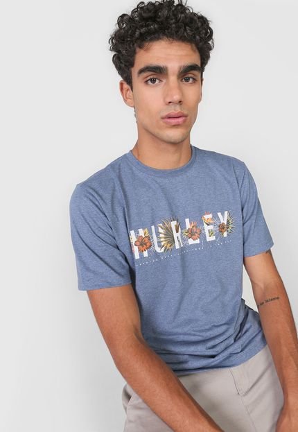 Camiseta Hurley Flourish Azul - Marca Hurley