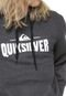 Moletom Flanelado Fechado Quiksilver Canguru Me Grafite - Marca Quiksilver