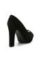 Peep Toe Mixage Textura Preto - Marca Mixage