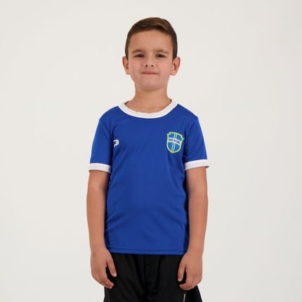 Camisa Placar Brasil Brasão Azul Infantil - Marca Placar