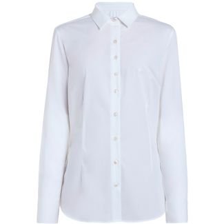 Camisa Polo Dudalina Tricoline Slim Ou24 Branco Feminino