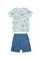 Conjunto Infantil com Camisa e Bermuda Sarja - Marca Alakazoo