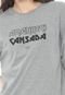 Camiseta Colcci Amanheci Cansada Cinza - Marca Colcci