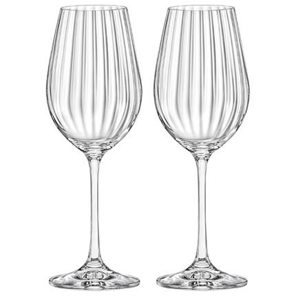 Taças de Vinho e Água Cristal 450ml Com Titânio Dream 2 peças - Haus Concept - Marca Haus Concept