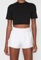 Blusa Cropped Colcci Fitness Canelada Preta - Marca Colcci Fitness