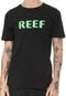 Camiseta Reef Name Logo Preta - Marca Reef