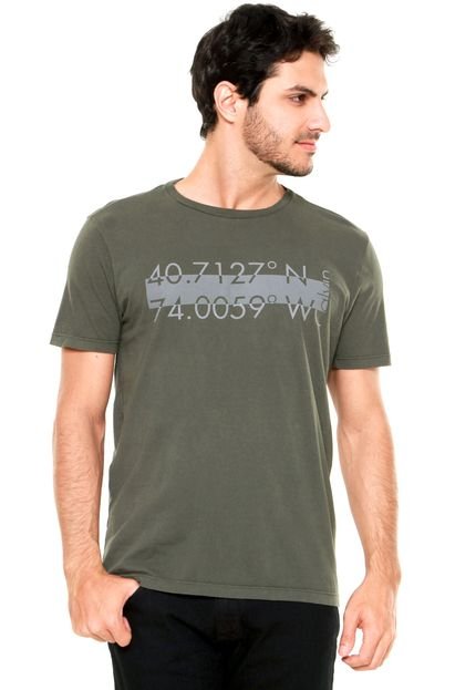 Camiseta Calvin Klein Jeans Estampada Verde - Marca Calvin Klein Jeans