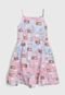 Vestido Fakini Infantil Full Print Roxo/Rosa - Marca Fakini