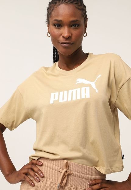 Camiseta Puma Logo Bege - Marca Puma