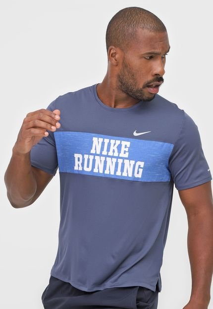 Camiseta Nike Df Miler Top S Azul - Marca Nike