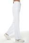 Calça Branca Feminina Wide Leg de Sarja Sob - Marca SOB