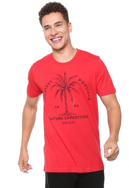 Camiseta Colcci Nature Expedition Vermelha - Marca Colcci