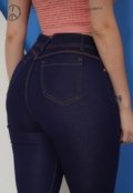 Calça Jeans Feminina Azul Carbono Premium Tendência Modeladora - Marca CCW CENTRAL CAPITAL WEAR