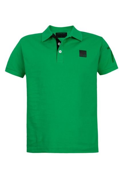 Camisa Polo Calvin Klein Logo Verde - Marca Calvin Klein Kids