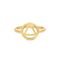 Anel Life Enigma Triângulo Com Banho Ouro Amarelo by Vivara - Marca Life by Vivara