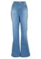 Calça Jeans Forum Flare Estonada com Bordado Azul - Marca Forum