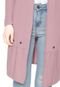 Cardigan FiveBlu Canelado Rosa - Marca FiveBlu