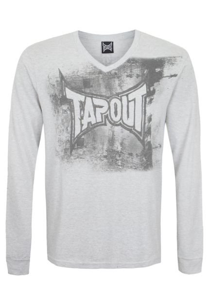Camiseta Tapout New Logo Cinza - Marca Tapout