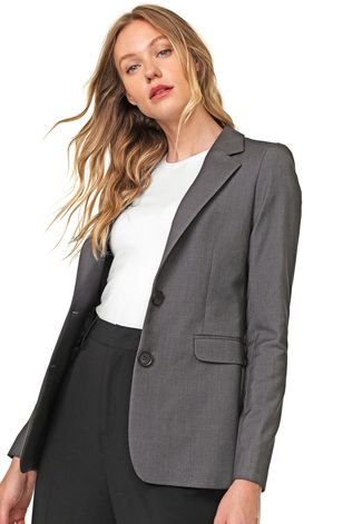Terno feminino - cor cinza - tamanho 42 - conjunto