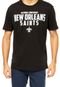 Camiseta New Era NFL Script New Orleans Saints Preta - Marca New Era
