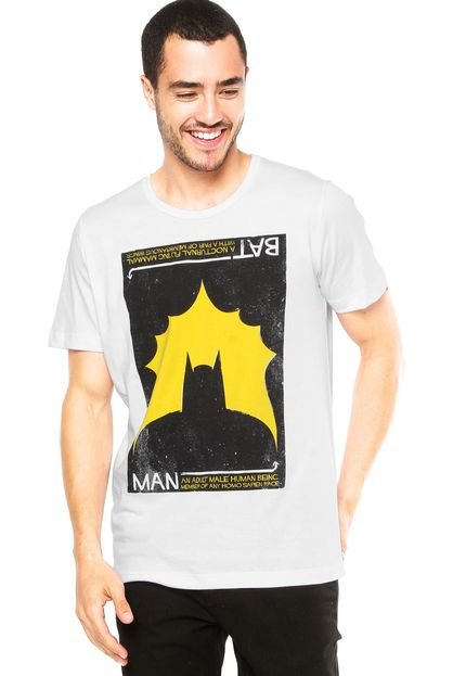 Camiseta Fashion Comics Batman Branca - Marca Fashion Comics