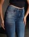 Calça Jeans Skinny Feminina Extreme Power Cintura Média Barra Mullet 22647 Escura Consciência - Marca Consciência