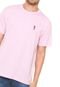 Camiseta Aleatory Básica Rosa - Marca Aleatory