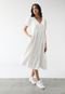 Vestido GAP Midi Acinturado Off-White - Marca GAP