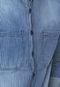 Camisa Jeans Polo Wear Reta Listrada Azul - Marca Polo Wear