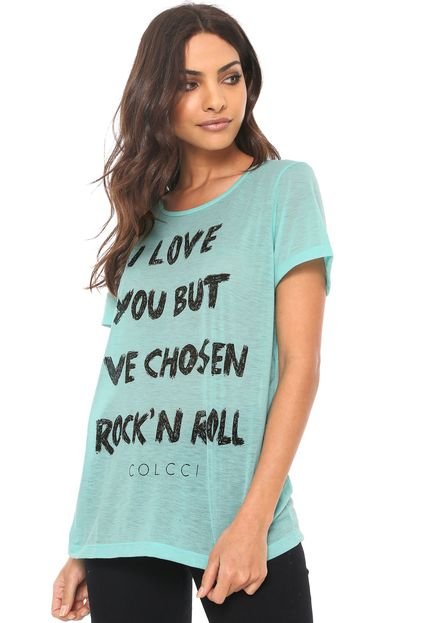 Camiseta Colcci Rock'n Roll Verde - Marca Colcci