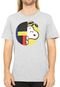 Camiseta Manga Curta Snoopy Estampada Cinza - Marca Snoopy