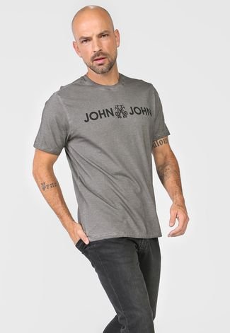 Camiseta John John Basic Cinza - Compre Agora